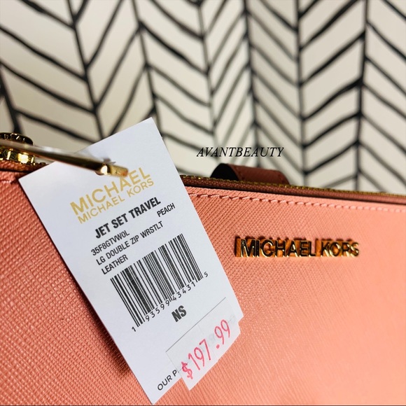 Michael kors large double zip wristlet wallet NWT - Picture 8 of 11